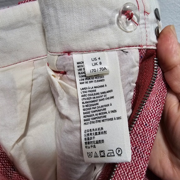 Free People Selina Tweed Trouser Wide Leg Pants Size 4 - Picture 8 of 11